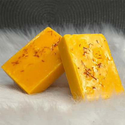 ( ১ পিস ) Saffron Goat Milk Handmade Soap