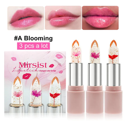 Original Jelly Dried Flower Color Changing Lip Balm ( ৩ পিসের সেট )
